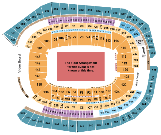 US Bank Stadium WWE Seating Chart